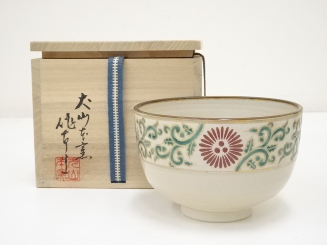 JAPANESE TEA CEREMONY INUYAMA WARE TEA BOWL BY SAKUJURO OZEKI / CHAWAN 